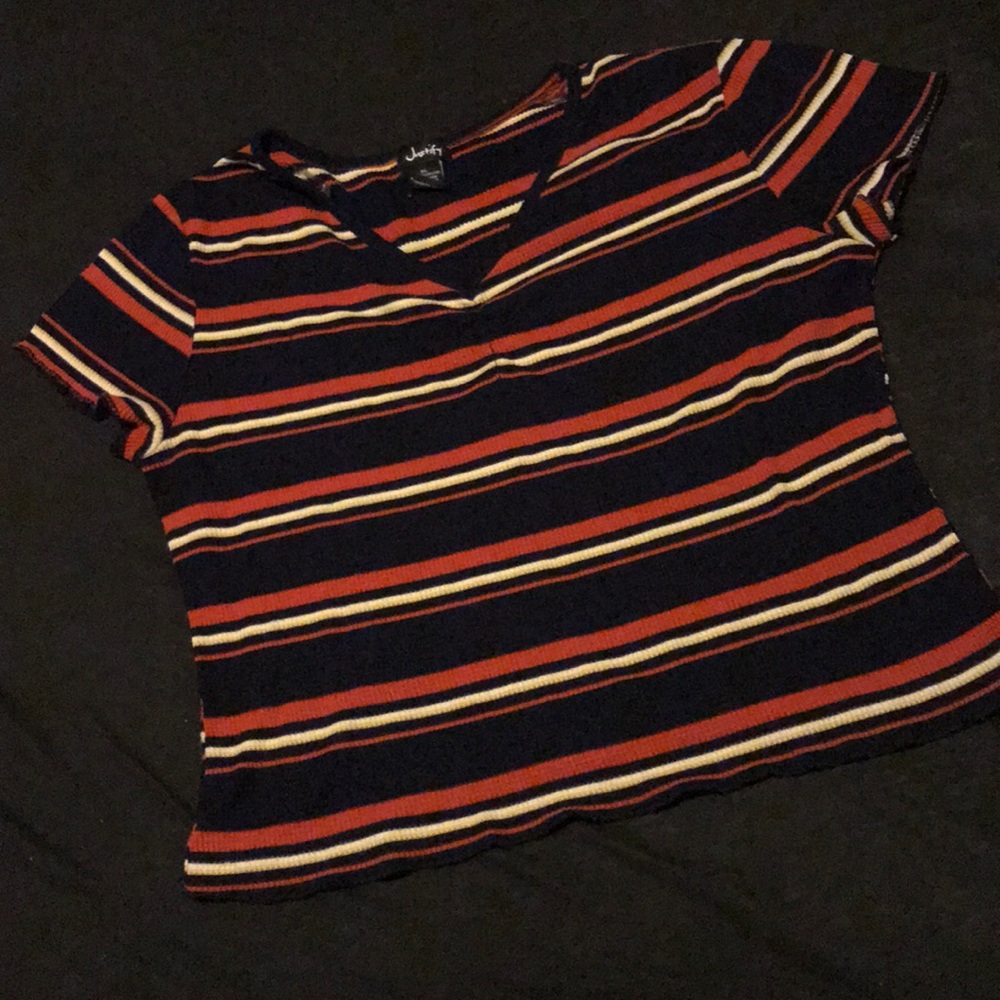 striped crop top